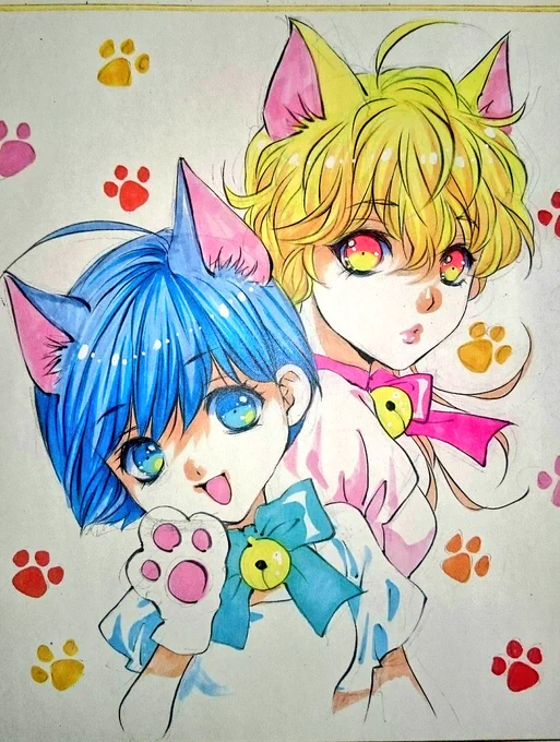 本日猫の目猫耳の八神くんママと五十里さん 