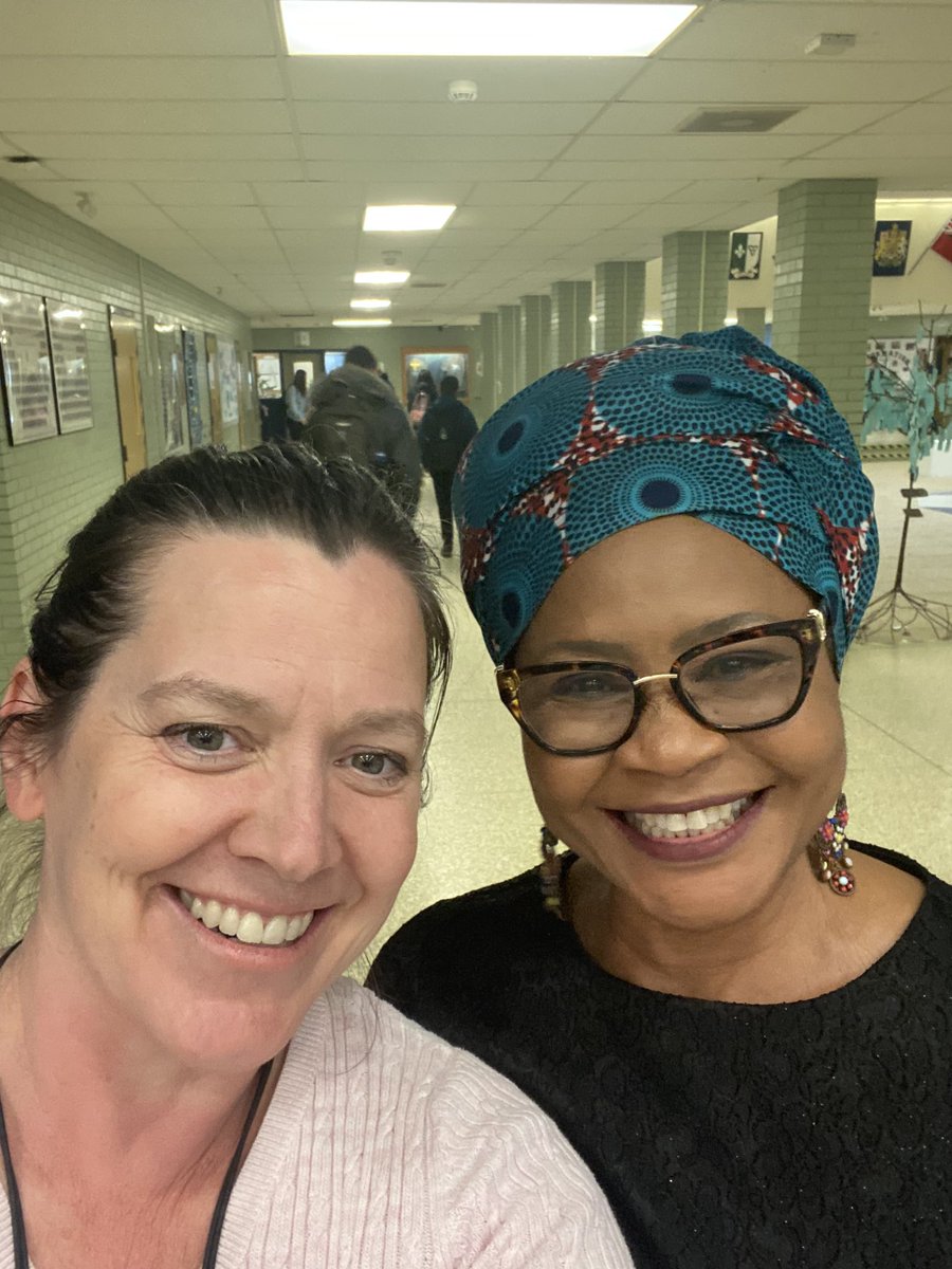 Thanks to my dear friend <a href="/akano_l/">Liz Akano</a> for coming to Parkside <a href="/TVDSB/">Thames Valley DSB</a> to share her story with over 120 students - when I think of #BlackExcellence I think of her! Thanks for sharing the Donkey Story #BlackHistoryMonth