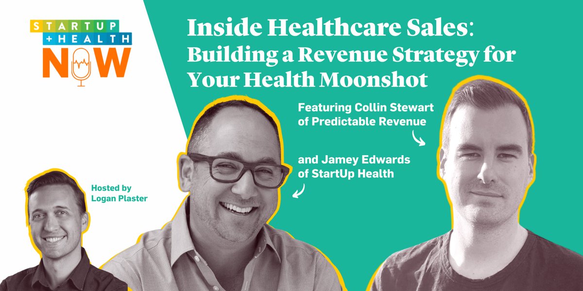 How do you grow #revenue in challenging times in #healthcare?

I spoke to <a href="/CollinYVR/">Collin Stewart</a> from <a href="/PredRev/">Predictable Revenue</a> about what it takes &amp; how #StartUps should be thinking about driving #Sales.  

PS: He is a recovering musician!

Listen: bit.ly/3Sndplv

<a href="/startuphealth/">StartUp Health</a> #digitalhealth