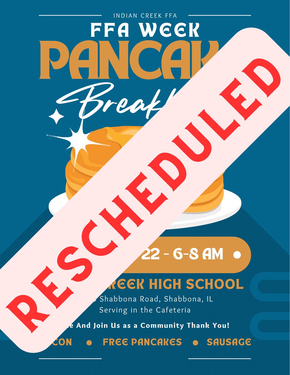 _ICAG_425's tweet photo. Out of an abundance of caution for the incoming weather, we are rescheduling. Please watch for future dates! #ICFFA #BackThePack https://t.co/Zg1IKaHhTF