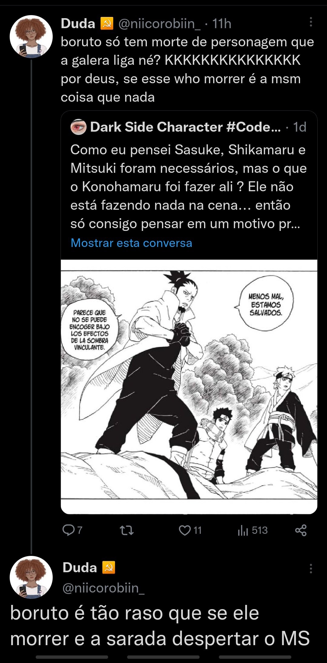 Galera alguém pode me dizer se o Sasuke já foi da aldeia do som