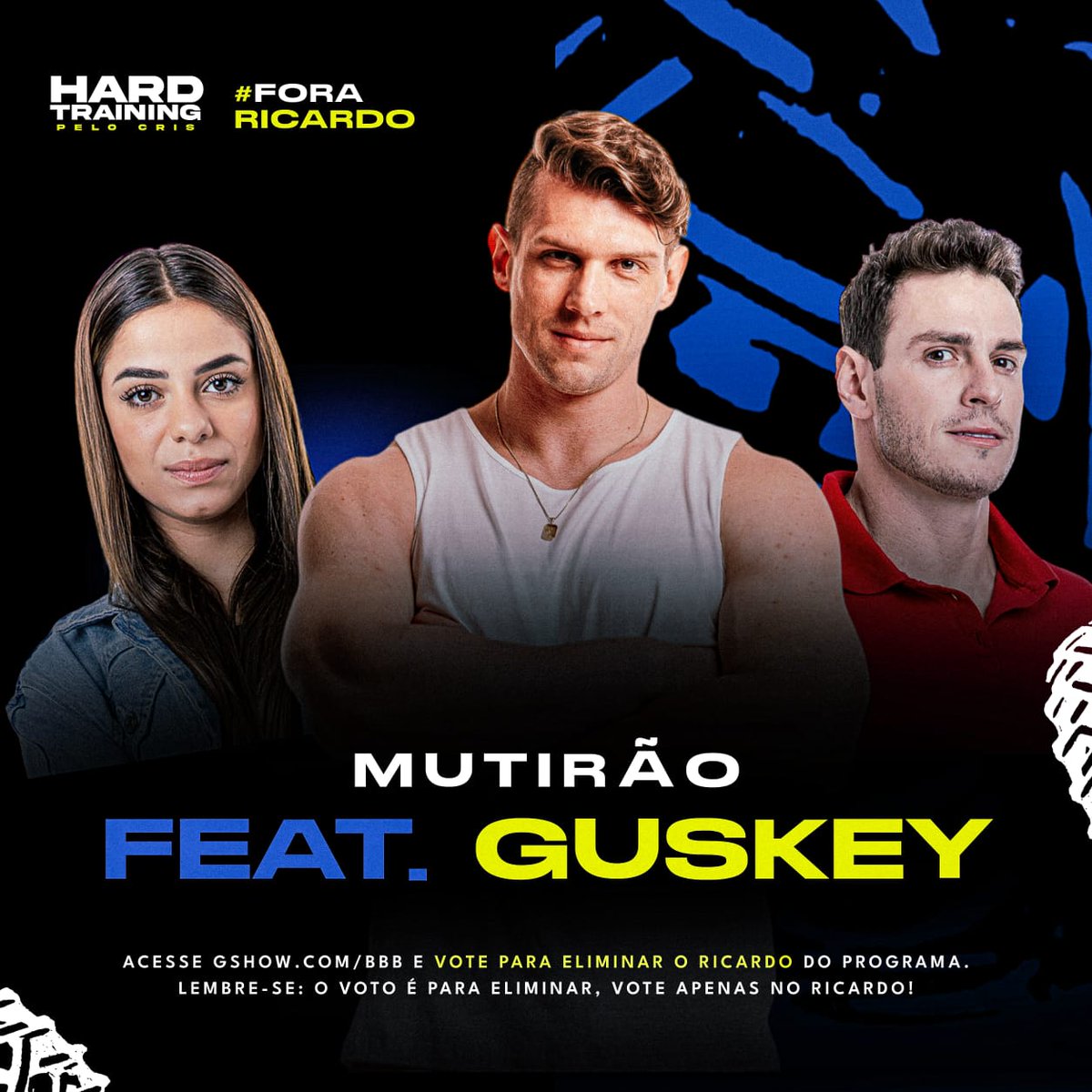 🚨 MUTIRÃO FEAT GUSKEY INICIADO 🚨

📥 A CADA 10 VOTOS DEPOSITE UM EMOJI NESSE TWEET 

❌ O VOTO É PARA ELIMINAR, VOTEM EM RICARDO!

⏰ ENCERRA ÀS 23H

🔗 LINK: gshow.globo.com/realities/bbb/