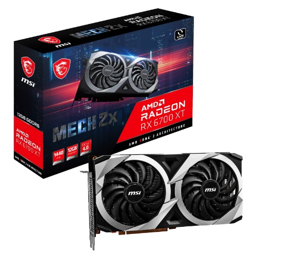 PhantomValkyria's tweet photo. An item on my Throne wishlist just got fully funded: MSI Gaming Radeon RX 6700 XT 192-bit 12GB GDDR6 DP/HDMI Dual Torx 3.0 Fans FreeSync DirectX 12 VR Ready Graphics Card (RX 6700 XT MECH 2X 12G) -. Thank you! https://t.co/d0vxOIgAmM #Wishlist #Throne https://t.co/Y90x8lSvA8