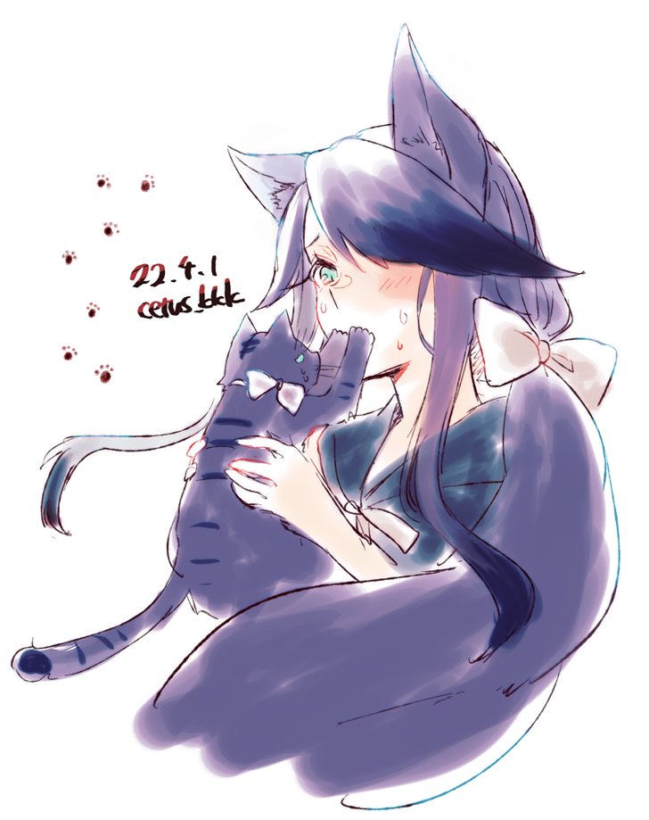「再掲 猫の日⸒⸒⸒⸒#シノアリス_ファンアート #猫の日 」|オリヒトのイラスト