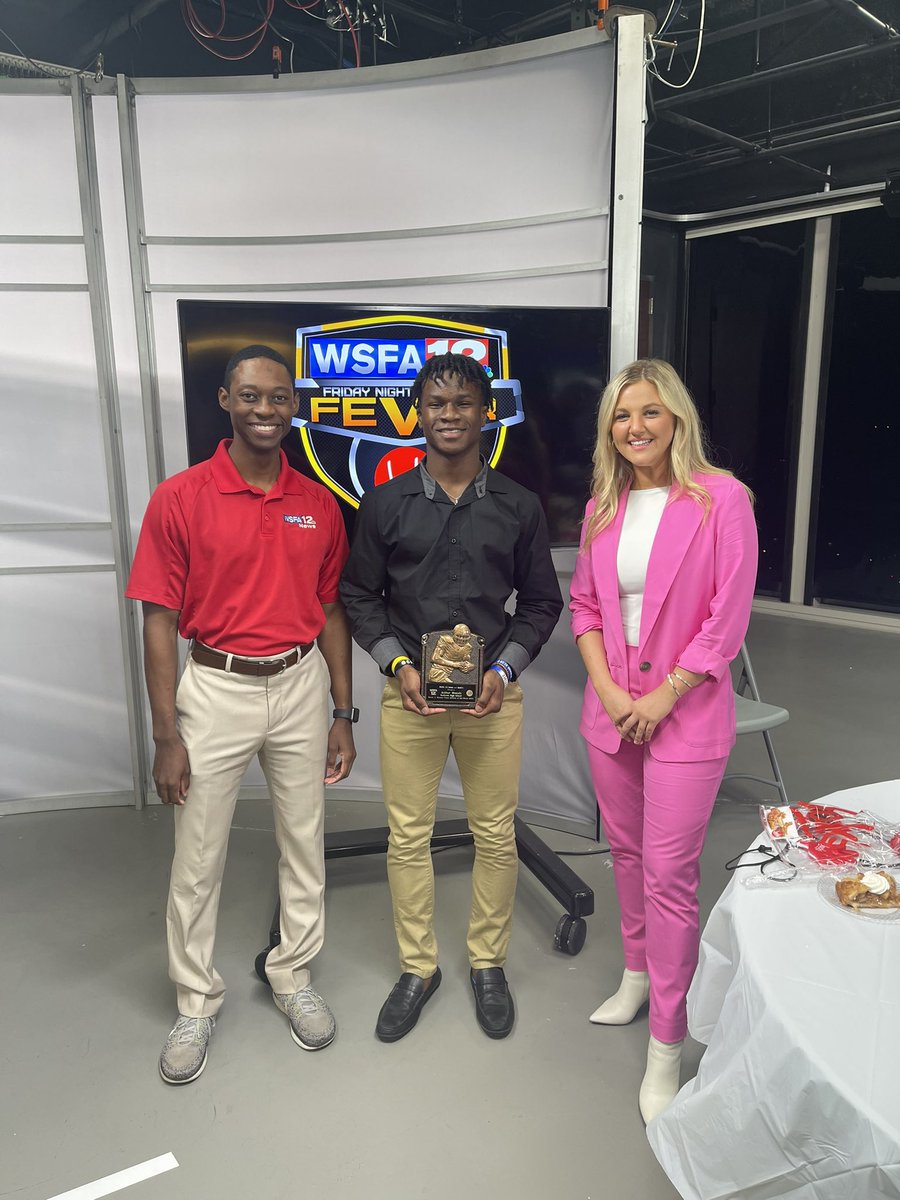 <a href="/arthur_woods8/">Arthur Woods</a> takes home some hardware from the <a href="/wsfa12sports/">WSFA 12 Sports</a>  Fever Athlete Party! #ALLIN