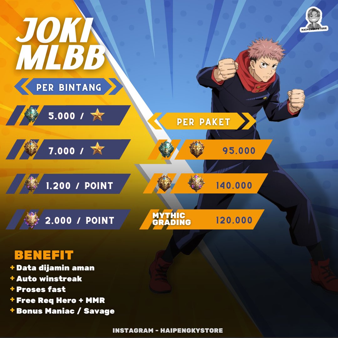 haipengky's tweet photo. Open terusz ya guys 24 jam seputar joki ml &amp; top up sampe kebeli civic turbo 

Promo joki untuk hari ini sisa 10 slot 

Order bisa klik link dibio
Testi bisa cek pinned post 

https://t.co/EgABD9EB6s

#zonauang #zonajajan #jokiml https://t.co/lK3Q7wqeYs
