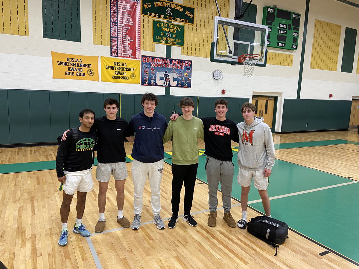 That’s what you do… support your lifelong teammates that are still playing! That’s 40 years of Rebels Basketball Academy experience in this photo!  Good luck vs. Trenton!