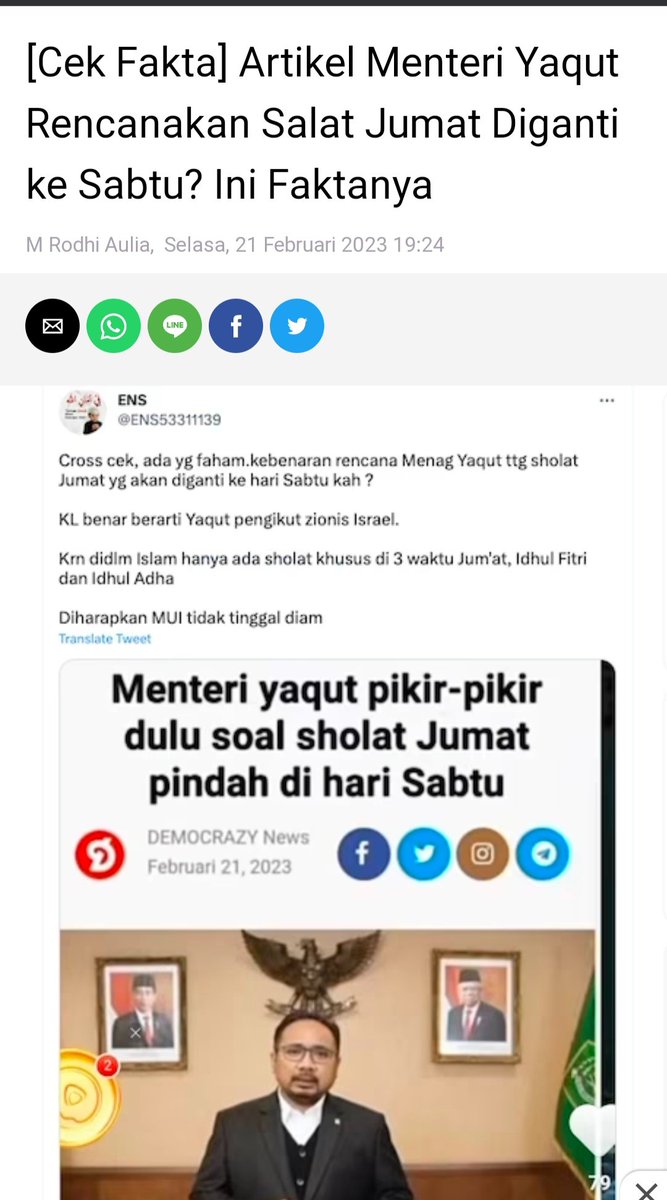 Hartati44247904's tweet photo. @ENS53311139 Iya bro
Udah Cross cek dan Paham
Kebenarannya 
Itu Berita HOAX
Sumber 👇 https://t.co/Es80KAikem