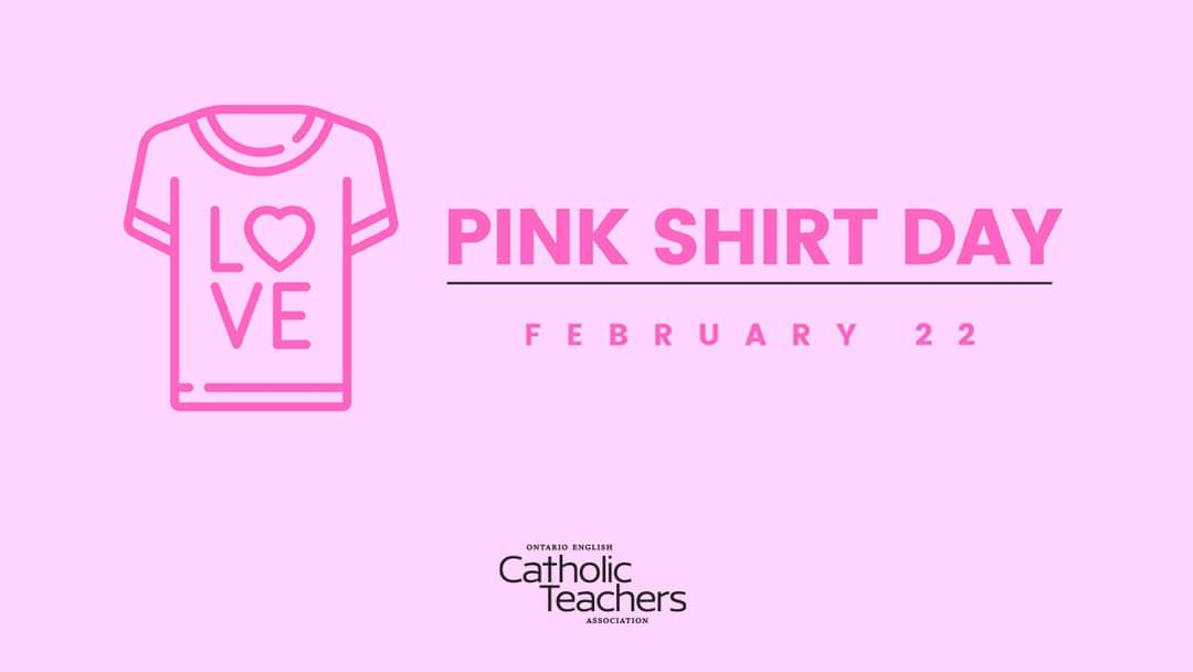 Falcons get out your pink!! Tomorrow is pink Shirt Day!!