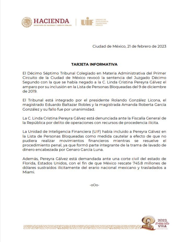 abrahamendieta's tweet image. El mismo día que se condena a García Luna por narcotraficante, tres magistrados desbloquean las cuentas de su esposa para que pueda gastarse el dinero ganado en esas actividades delictivas. 

El poder judicial necesita una transformación de raíz.