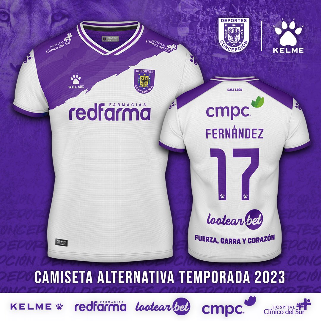 ⚪️ ¡Se defiende con toda la 𝐅𝐔𝐄𝐑𝐙𝐀, 𝐆𝐀𝐑𝐑𝐀 𝐘 𝐂𝐎𝐑𝐀𝐙Ó𝐍! ⚪️ Te presentamos la camiseta alternativa del León de Collao 2023 🦁

#DeportesConcepción