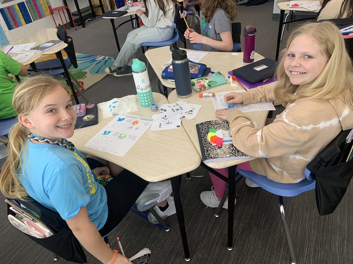 JojoBrinton's tweet image. Tabletop tweets! Students enjoyed writing their own “tweets” and “retweets” about comparing fractions today 😍. @KISDMathSquad @lead4ward #MathKISDMonthlyChallenge @FESfalcons