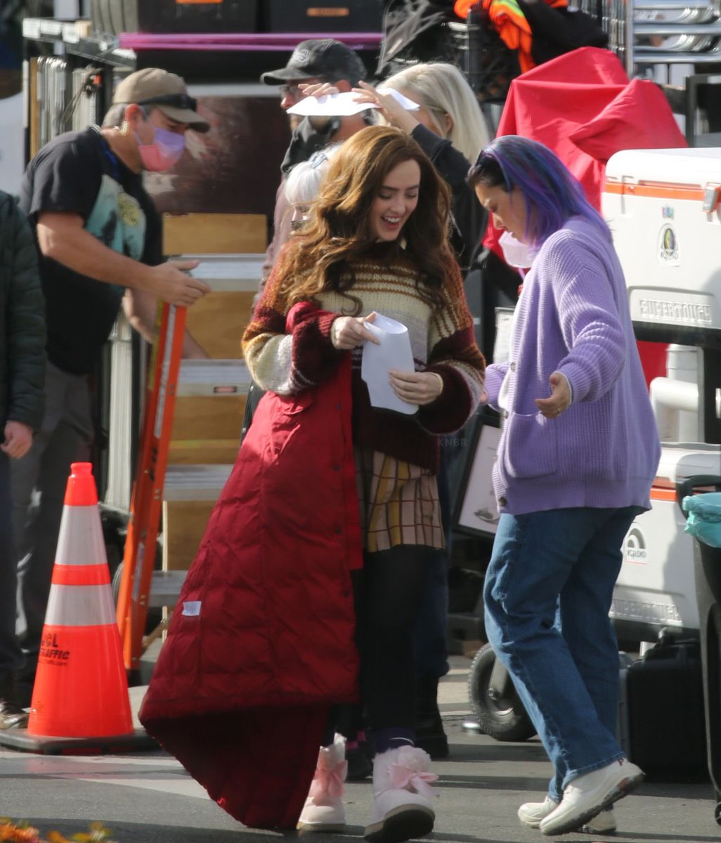 kathryn newton as cassie lang on the set of ant-man and the wasp: quantumania (2023)