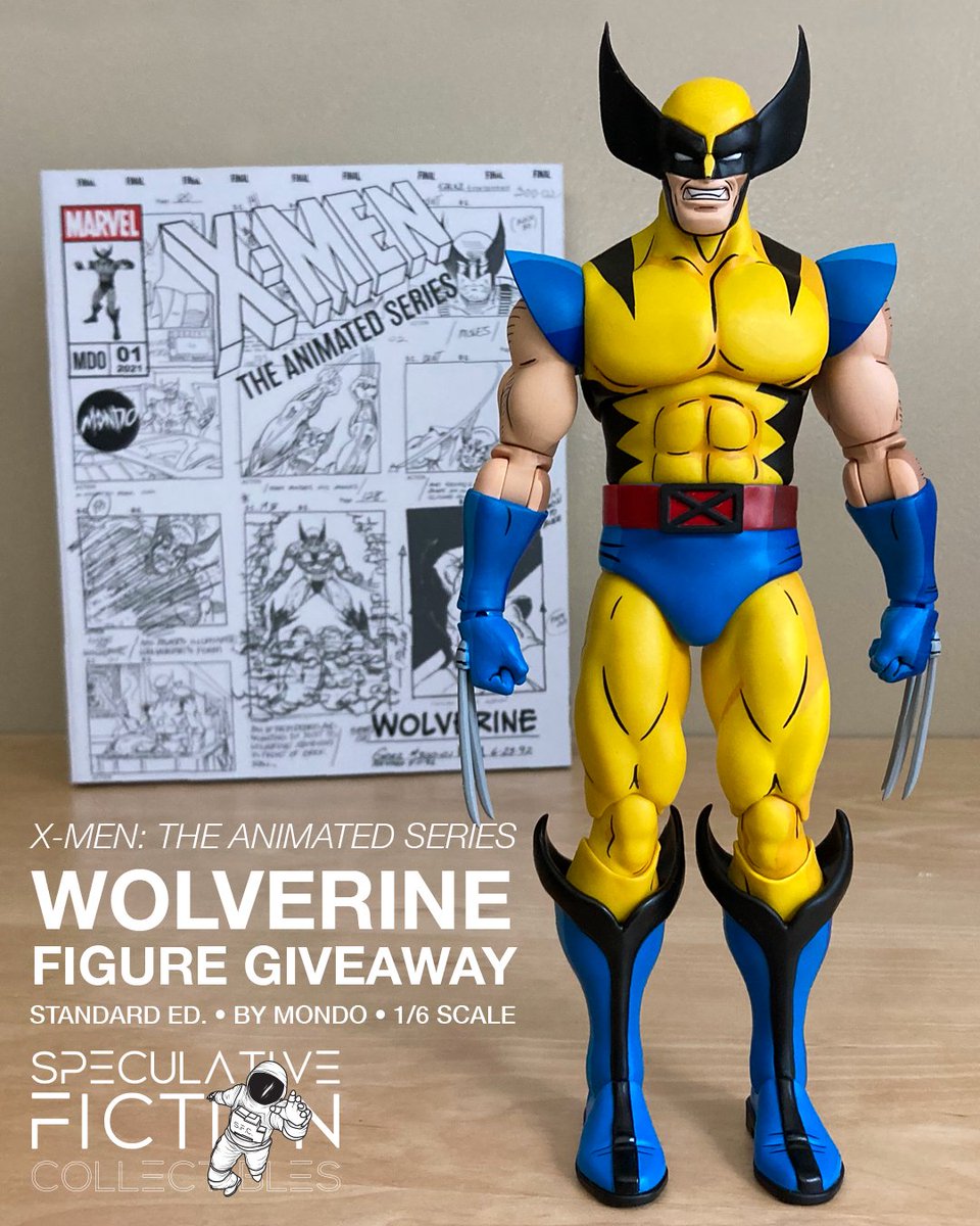 SpecFictionNews's tweet photo. It's giveaway time, and Mondo's X-Men: The Animated Series Wolverine 1/6 Scale Figure is the prize! 🥳 This piece has 15 switch-outs including the famous Jean &amp; Scott photo frame. Giveaway ends on March 1st, 11:59PM PT.

💥 Enter to win here: https://t.co/Pha9CSf3F0 https://t.co/teGMPzvd3b