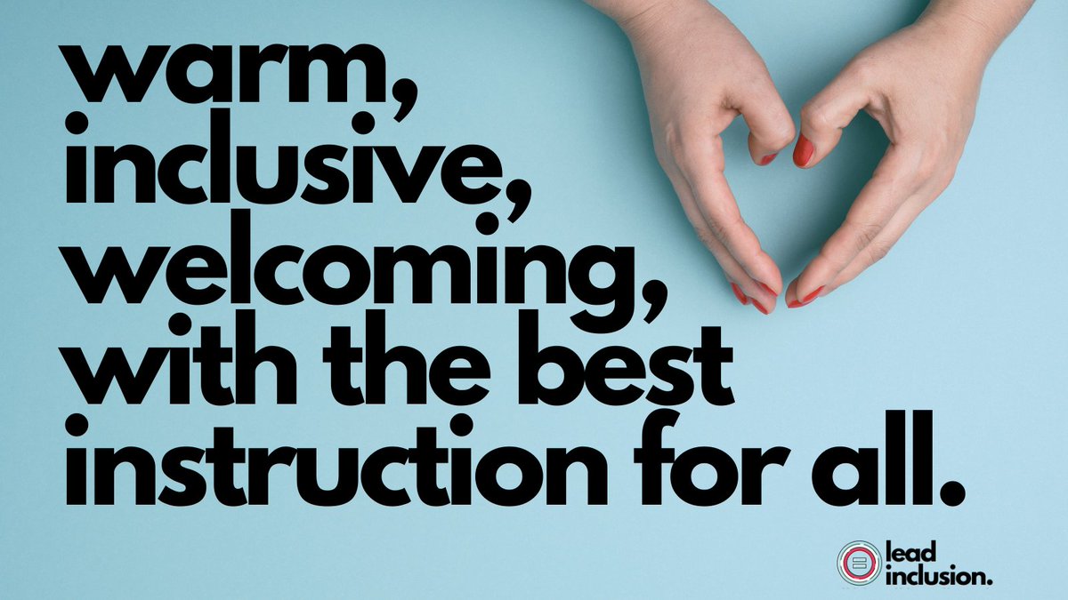 RTI is more about what we do in ALL classrooms than intervention. RTI first means creating warm, inclusive, welcoming, environments that deliver the best instruction and respond with intervention after instruction isn’t fully successful. #LeadInclusion #EdChat #UDL #Inclusion