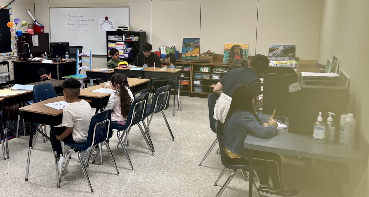 StephensES_AISD's tweet photo. We were excited to welcome back @AvalosPTECH students! They come weekly to support our scholars. @iliana_kd @DrFavy @drgoffney @AP_Arcos27 https://t.co/S73rLIidgJ