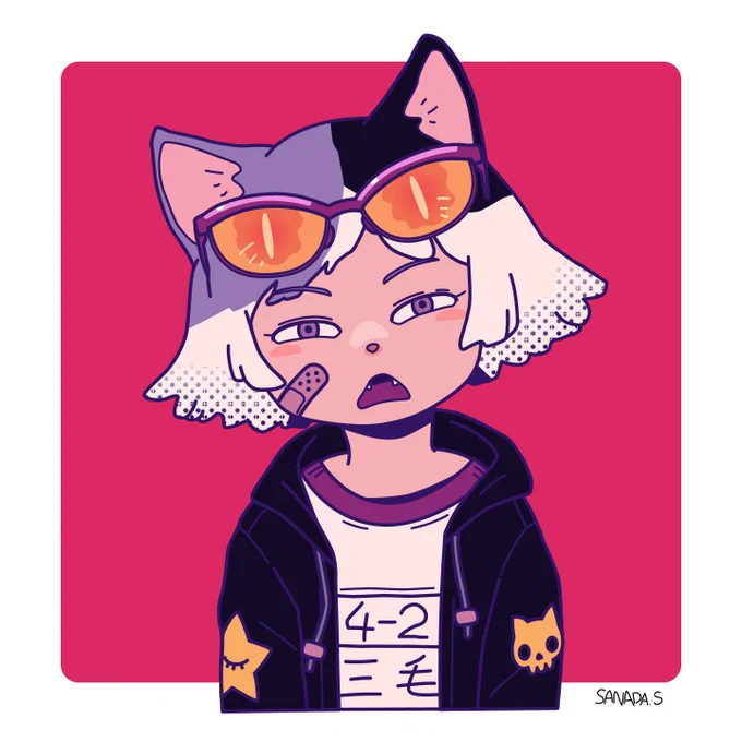#猫の日 と聞きましたので、猫っぽい過去絵 