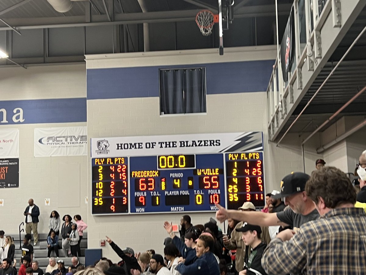 DRose62's tweet photo. Frederick Cadets take the CMC Boys Championship. Linganore Lancers take the Girls Championship. Great night of Frederick County basketball! https://t.co/sVJRpcj3xZ