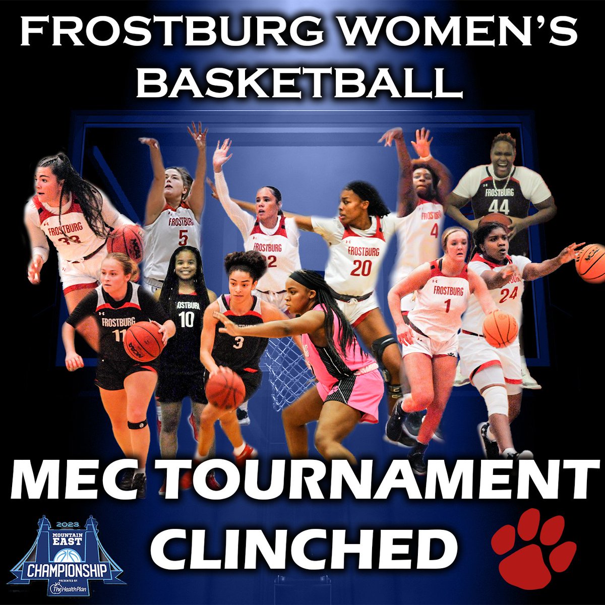 frostburgsports's tweet photo. CONFIRMED: After calculating the standings, we can OFFICIALLY say that @FROSTBURG_WBB has clinched their first-ever MEC Postseason berth! #BobcatPride https://t.co/NfOAJ2XE4A