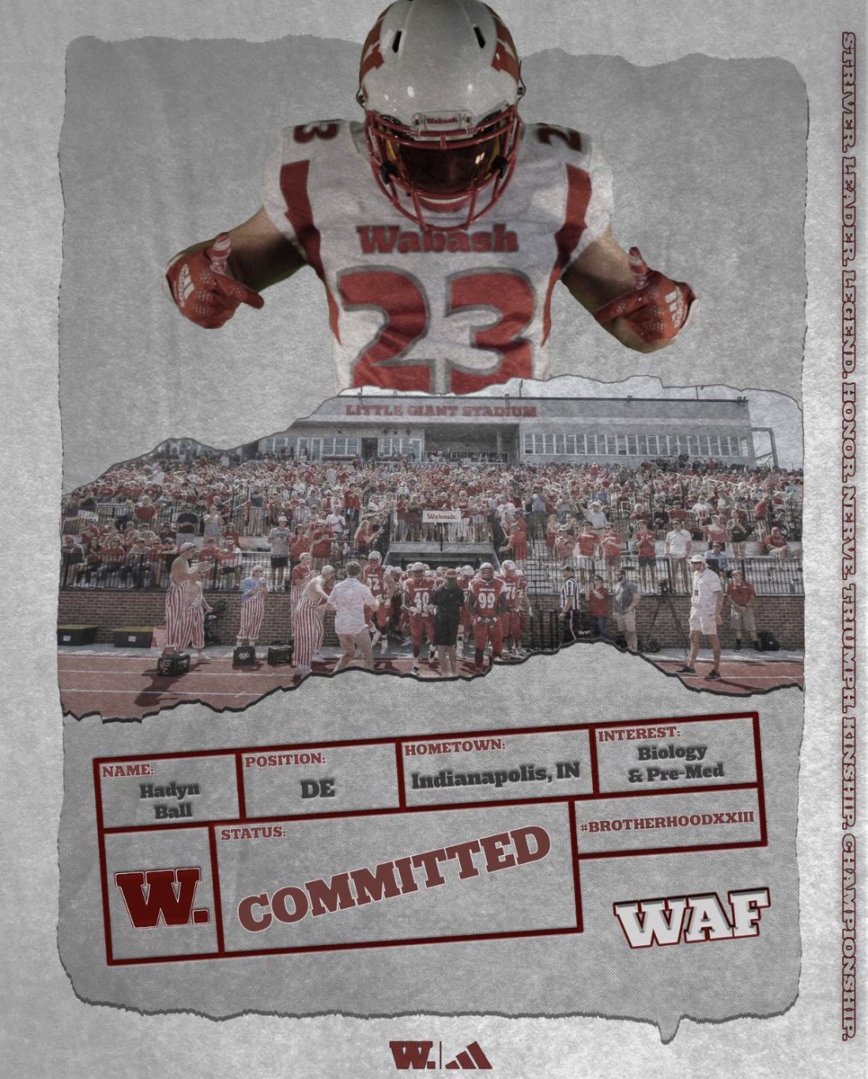 COMMITTED!! Thank you to all of my friends, family, and coaches who have helped me along the way. Excited to call myself a Little Giant! <a href="/CoachRidings/">Mike Ridings</a> @e_stambaugh10 <a href="/WabashFB/">Wabash College Football</a> <a href="/wabashwrestling/">Wabash Wrestling</a>
