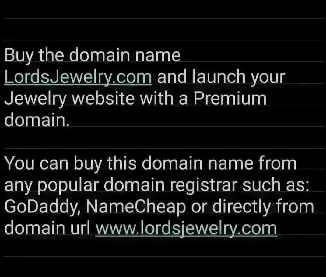 Don't miss out on the chance to buy this unique, brandable #jewelry business name!

You can buy this domain name from any popular #Domains registrar such as: GoDaddy, Dynadot or directly from domain url address.

#jewelryart #jewelryoftheday #jewelryaddict #domainsforsale