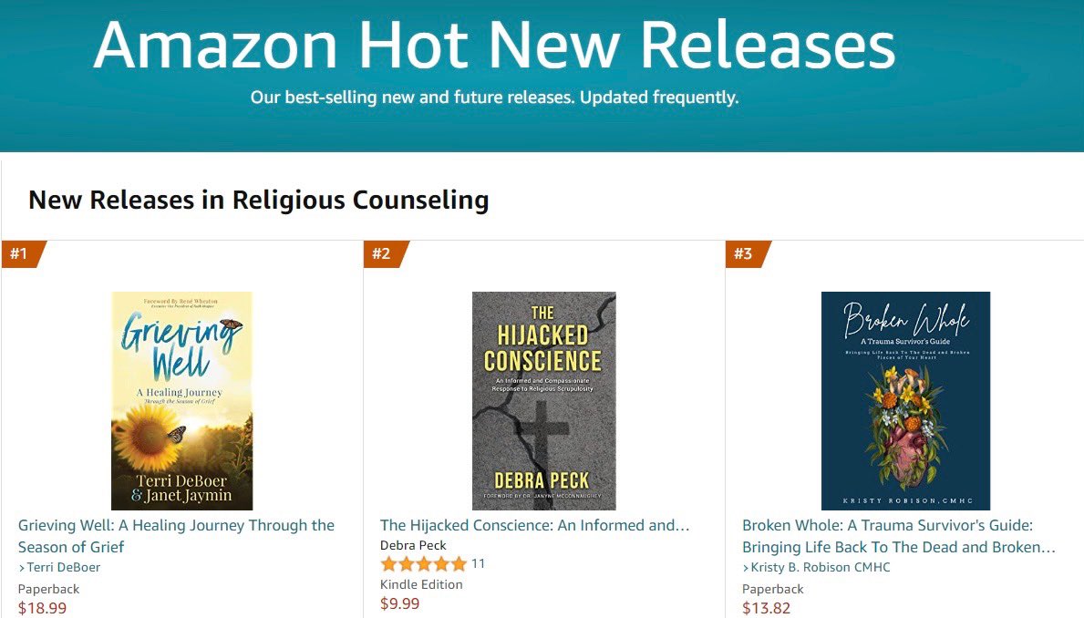 terrideboer's tweet photo. Honored to see my latest book project, with co-author Janet Jaymin, hit #1 in category on release day on @amazon Praying “Grieving Well” will bless those who are struggling with a loss. #grievingwell #griefjourney #grief #griefsupport https://t.co/xL5NsJPtgr