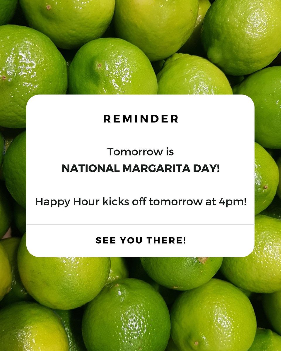 SonoraRestauran's tweet photo. Margarita National Day is tomorrow.
Join us to enjoy $7 Margaritas all day. https://t.co/vRztGegcee