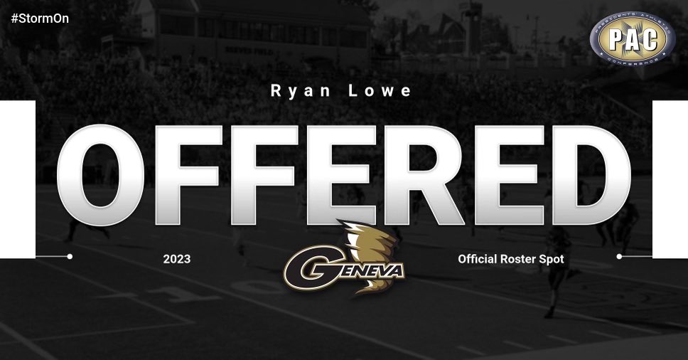 I am excited to say that I have been accepted to Geneva college and offered a spot on the team.
Go Golden Tornados!                             #StormOn