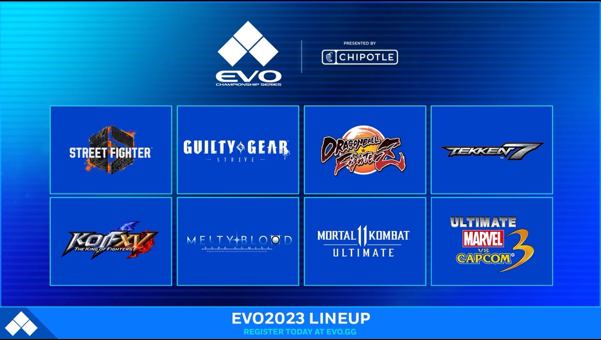 [情報] 「EVO 2023」主要比賽項目公布