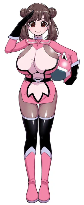 R18 NSFW変身ヒロイン園田智代子!公称バストは逆サバだ!! 