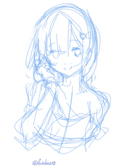 下描きです 
