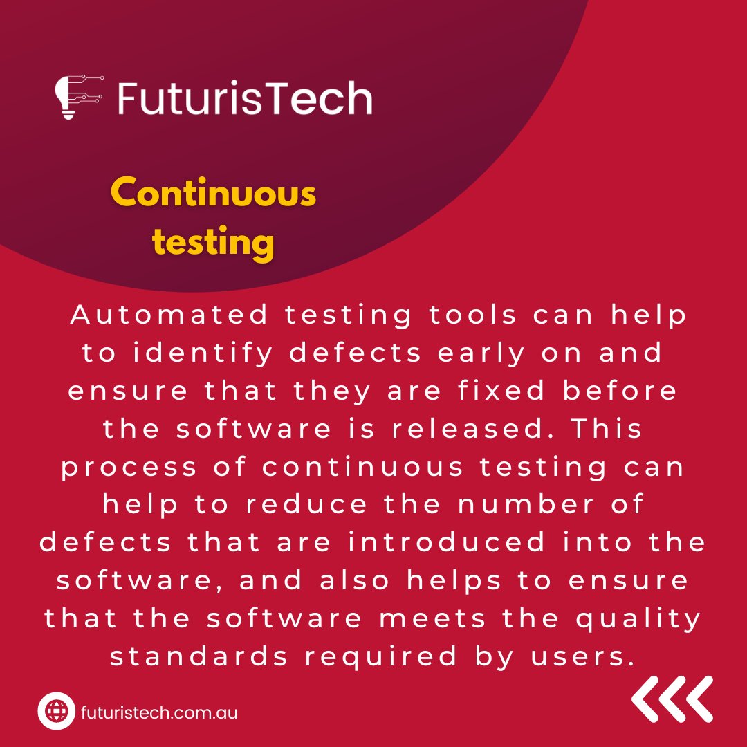 futuristechpty's tweet photo. Say goodbye to software defects and hello to seamless development with DevOps. Learn how it can help improve software quality today!
📱Call: (+61) 423 983 607
📩Email us: info@futuristech.com.au
🖥️Our Website: https://t.co/c6XeqhUsRj
.
.
#DevOps #SoftwareQuality #ReduceDefects https://t.co/SprViUDh01