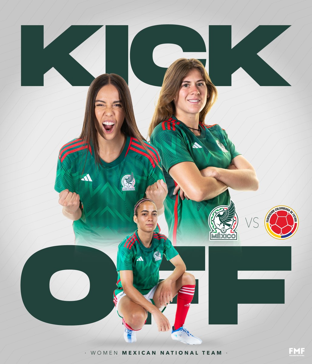 miseleccionmxEN's tweet image. #Women | It’s time for #MEXCOL! ⚽️⚔️

COME ON, MEXICO. 🇲🇽❤️

#TuCanchaLaEligesTú
