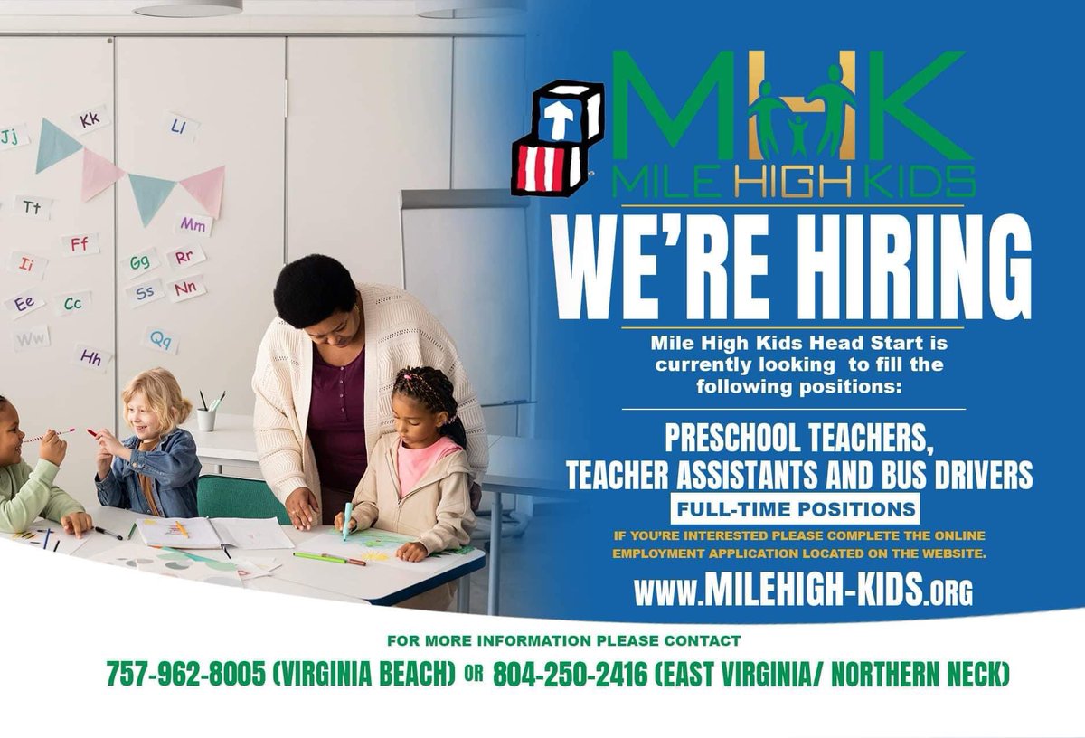 We’re growing and we’re hiring…VA Beach and East Virginia/Northern Neck! Join a winning team. #livinglifeamilehigh