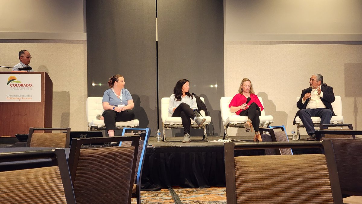 gumengmeng's tweet photo. Enjoyed @CSU_HLA @CSUAgSci faculty at #cfvga conference and Ag climate resiliency tools and opportunities panel discussion https://t.co/uq9SwJY4iR