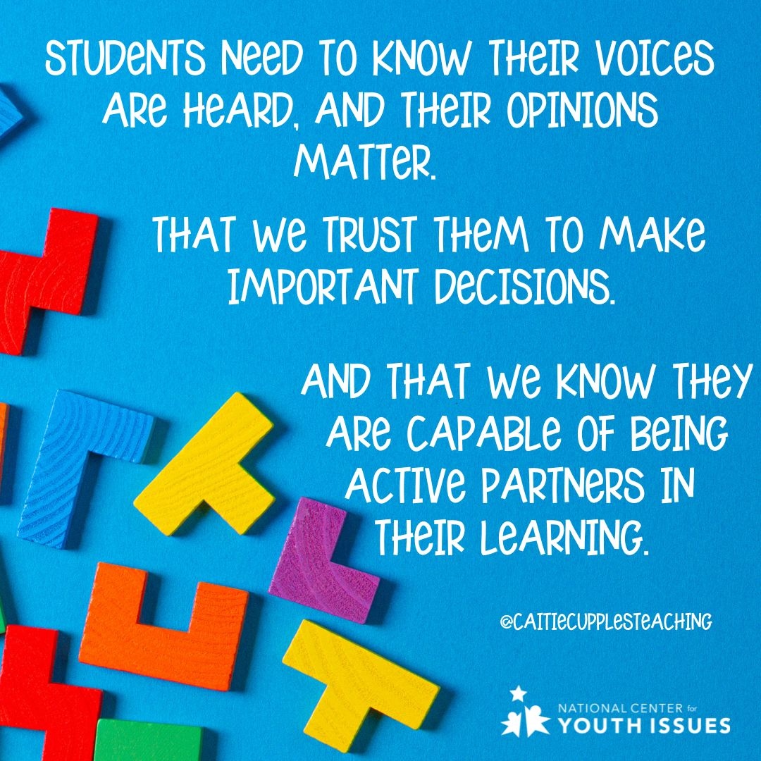 NCYI's tweet photo. Expecting good things from students helps them rise to a challenge, so it is with trusting that they can make good decisions.
Allowing them to act independently &amp; support them when they mess up teaches them how to be successful adults.
#expectgoodthings #trustkids #succesfulkids https://t.co/bzf21iaHzI