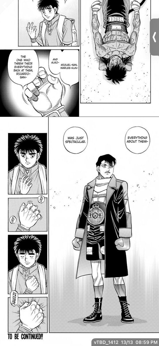 I’m tear up man Ippo really getting his desire to box again. Can’t wait see him back in ring Morikawa knows how pull on heart strings man. https://t.co/hoWtUQJLID