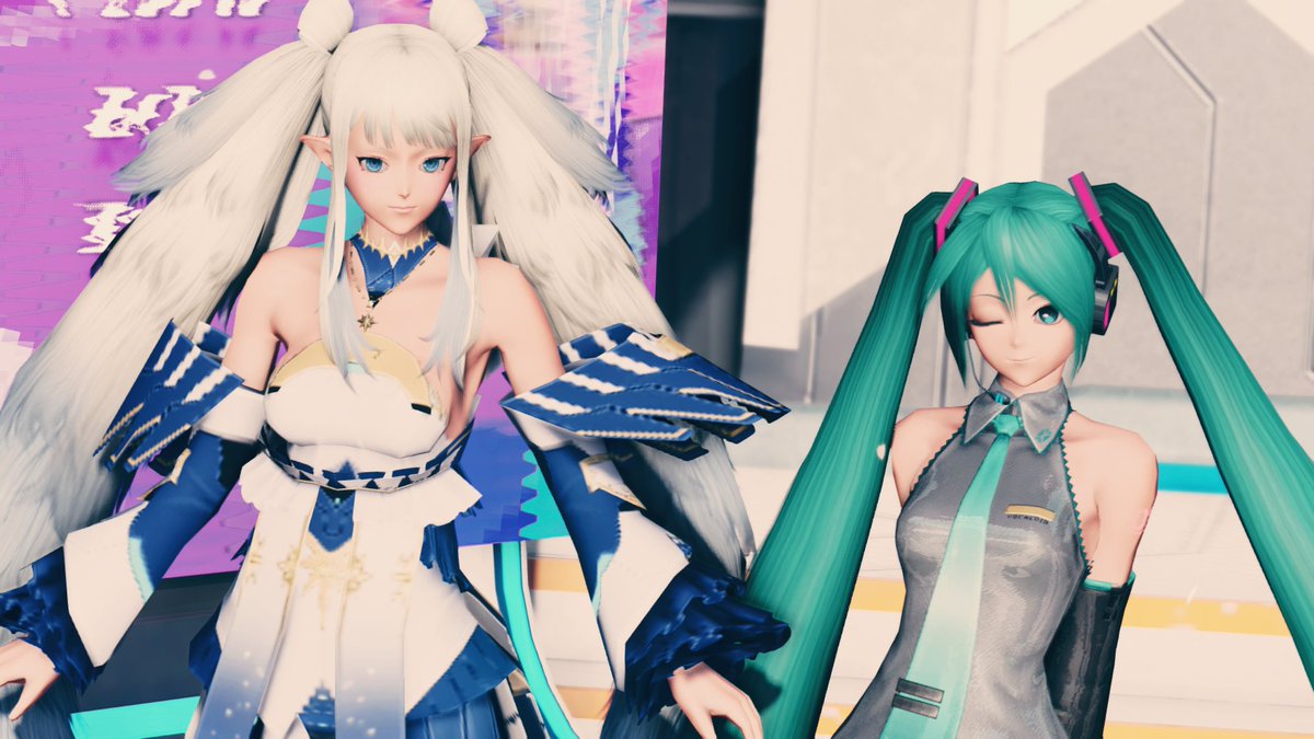 Atsurubi's tweet photo. Maintenance Day Screenshot with @Xerodia_
#PSO2NGS #PSO2_NPC #Harriet #HatsuneMiku #MaintDay https://t.co/WeN7u23OvP