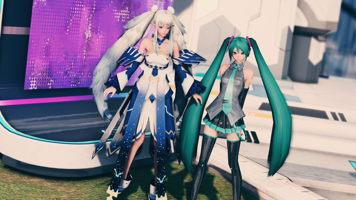 Atsurubi's tweet photo. Maintenance Day Screenshot with @Xerodia_
#PSO2NGS #PSO2_NPC #Harriet #HatsuneMiku #MaintDay https://t.co/WeN7u23OvP
