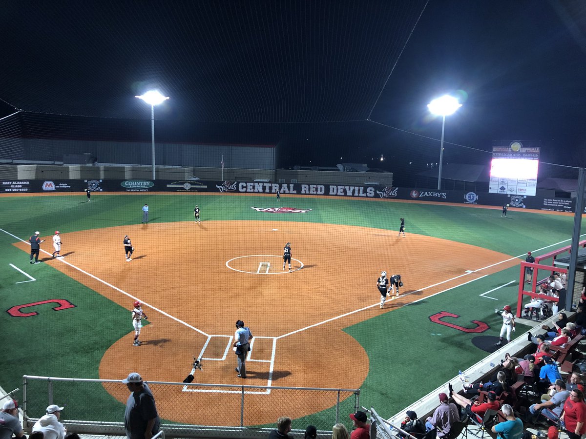 Jason_Sasser's tweet photo. Had a chance to broadcast the Lady Red Devils softball season opener tonight with senior, Ted Richards. Great time! 🤘 https://t.co/wMxASwLETE