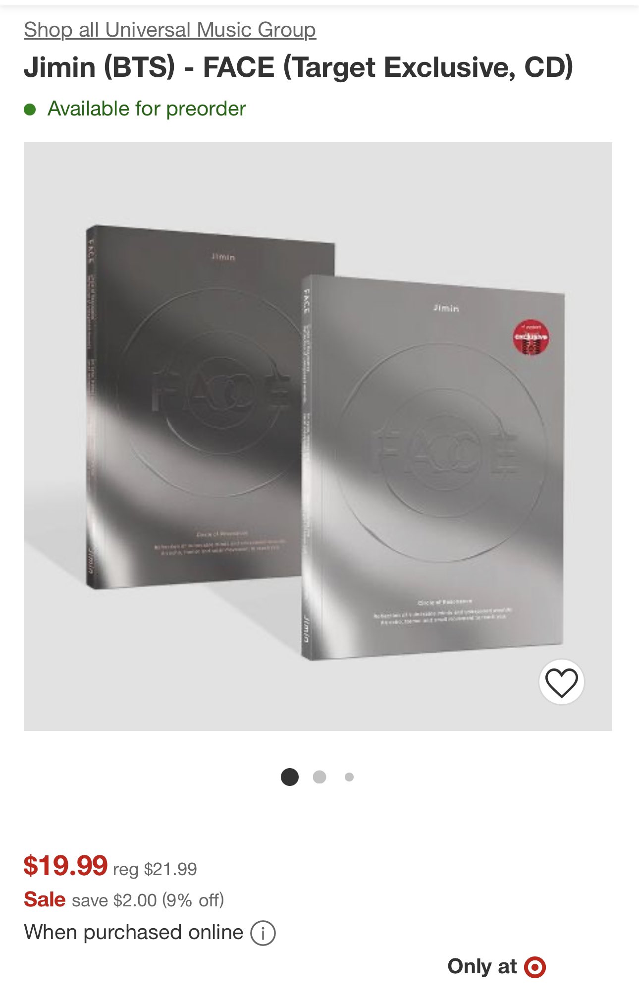 BTS アルバム まとめ JIMIN JIMIN - JIMIN OF BTS - [FACE] (Weverse Albums Ver.) Outer