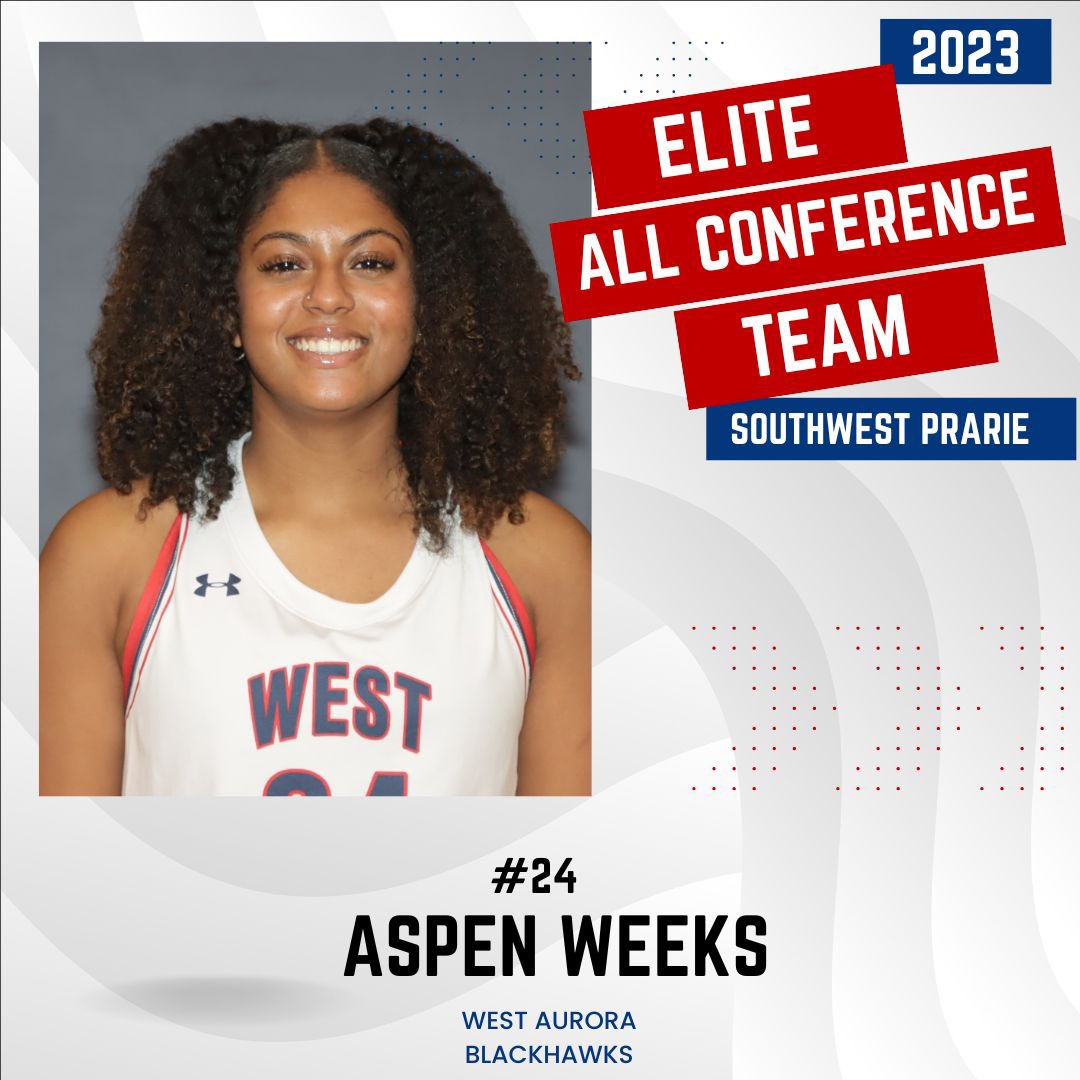Congratulations to our very own Aspen Weeks for being nominated for this year’s Elite All Conference Team!  Your Blackhawk community is proud of you and your accomplishments on and off the basketball court.