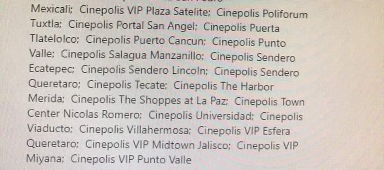 El_OjitodeLouis's tweet photo. MI AMIGA QUE TRABAJA EN CINEPOLIS SE ROBO LA INFO PARA ALL OF THOSE VOICES, CHEQUENLE https://t.co/vRHcPY0B0s