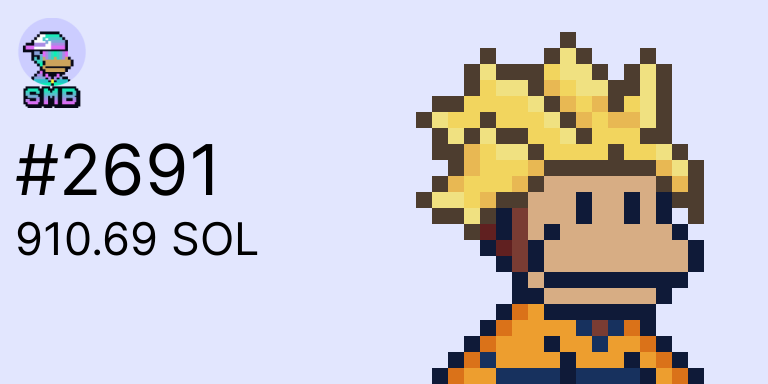 SMB_SalesBot's tweet photo. 🙈 SMB #2691 COLLECTED for 910.69 S◎L
💵 $22,129.77 USD

→ https://t.co/YEGTKv6XIp

🐒 @solanambs

📝 https://t.co/970tV1DSWZ https://t.co/iipmDfDUga