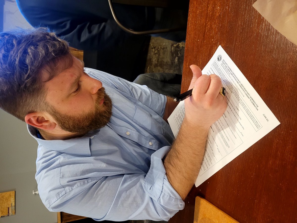sceniak4senate's tweet photo. Tonight, I am honored to accept the nomination from the Libertarian Party of Johnson County  to run for Greenwood city council at large. https://t.co/WvlMgBo1cH