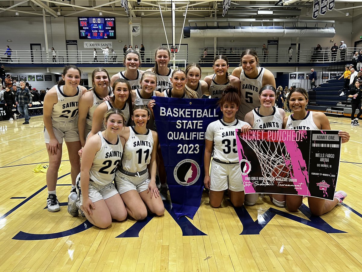 ☑️TICKET. PUNCHED. LET’S GO SAINTS! #OnToState #iahsbkb #WeAreXavier