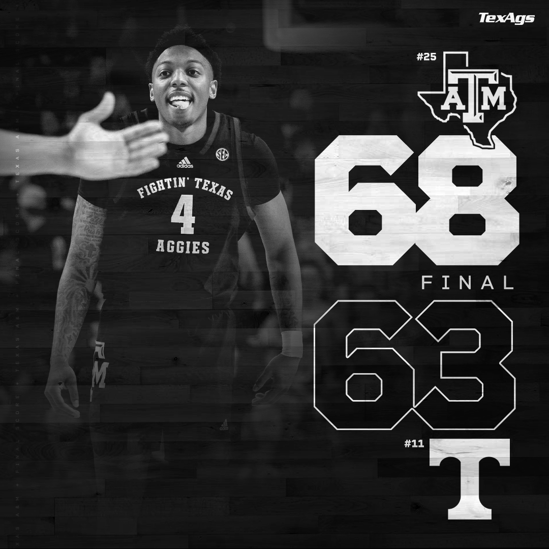 TexAgs's tweet photo. Rockin' Reed > Rocky Top #GigEm ⚫️⚫️⚫️⚫️

The Aggies are now 13-2 and STILL control their own destiny in the SEC 👍 https://t.co/0kwJXjdPOv