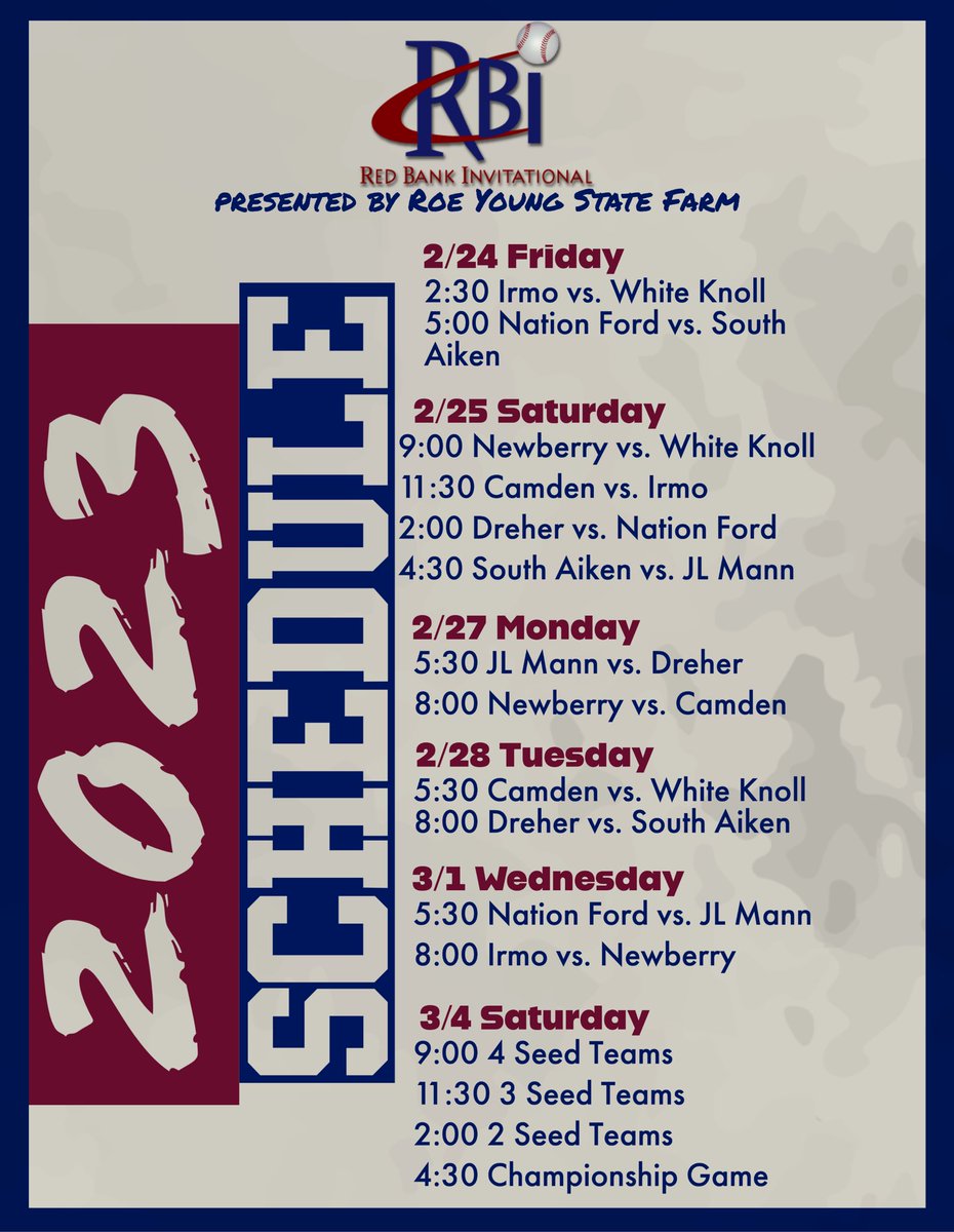 RedBankInv's tweet photo. We are 3 days away from kicking off the 2023 Red Bank Invitational! https://t.co/OPwMumVKGL