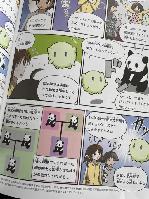 パンダの返還で思い出したけど、以前描かせてもらった漫画で「動物園や水族館には展示以外にも役割がある」ってことを再認識させてもらった。 
