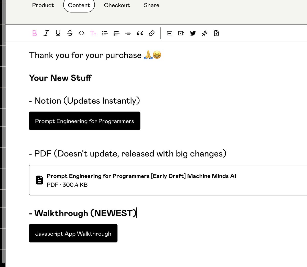 MachineMindsAI's tweet photo. To everyone who purchased, circle back to the product page to scoop the new downloads. 🔌🌞

#ChatGPT #AI #machinelearning #ChatGPT #Dan #webaccess #programming #Python #NLP #naturallanguageprocessing #datascience #reacy #vuejs #nodejs #leafletjs #gudasol @OpenAI @elonmusk https://t.co/ebgF0HX7AK